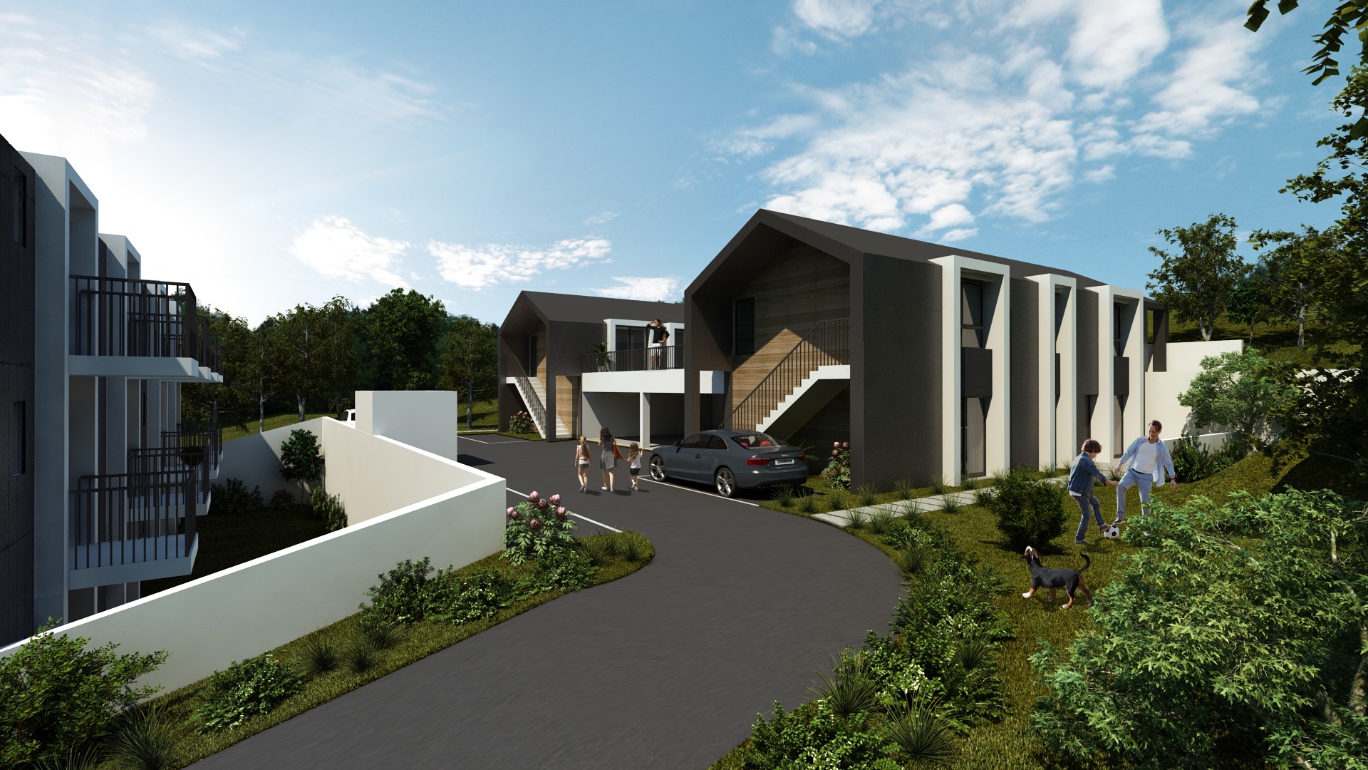 Le Brassus – Bâtiment locatif et deux villas avec deux logements